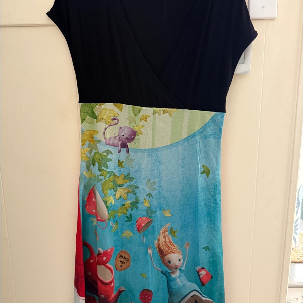 Colorful Anatopik Desginer Dress with Playful Print